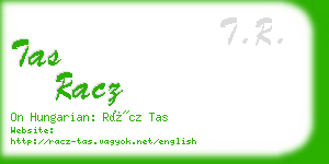 tas racz business card